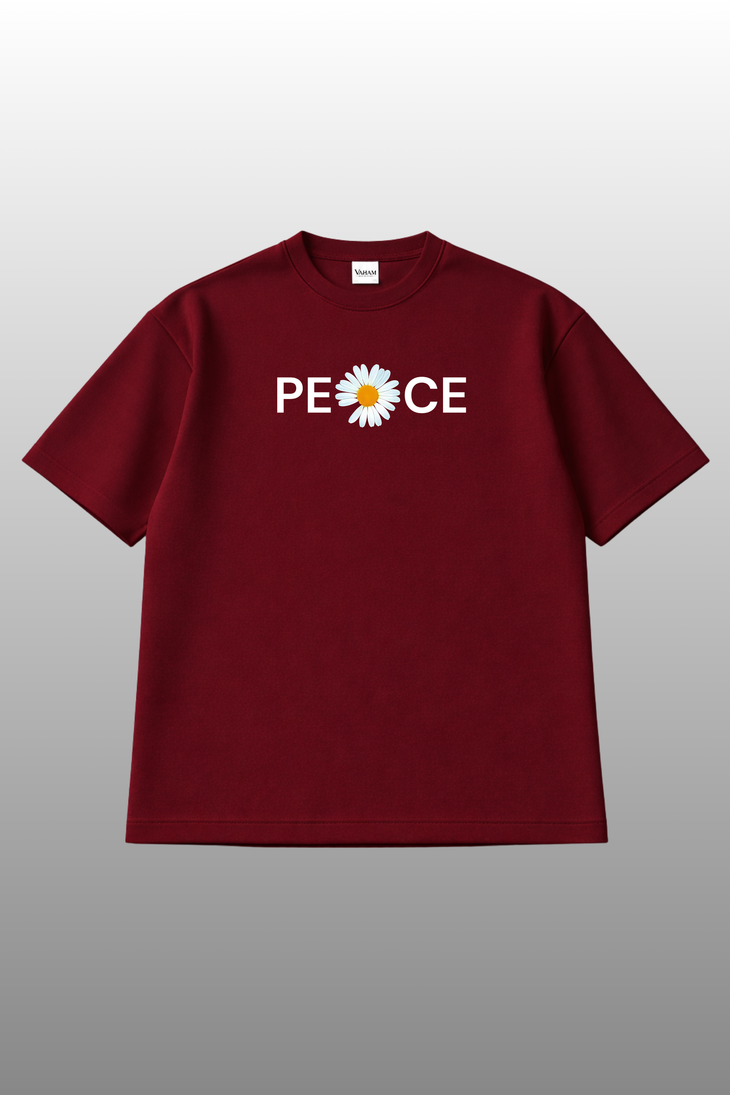 Daisy Peace Oversized Tee | Heavyweight Soft Fabric