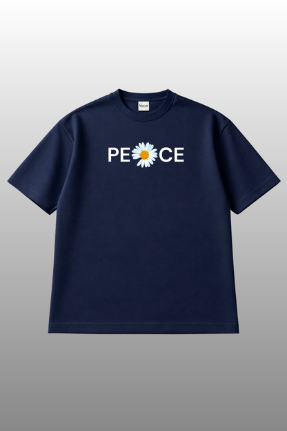 Daisy Peace Oversized Tee | Heavyweight Soft Fabric