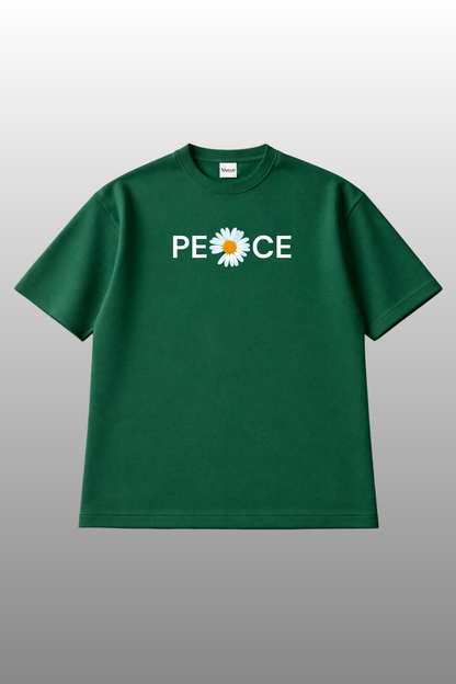 Daisy Peace Oversized Tee | Heavyweight Soft Fabric