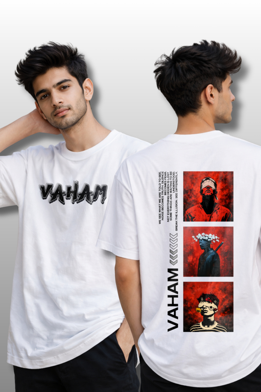 Crimson Vision Premium Fabric Oversized Tee