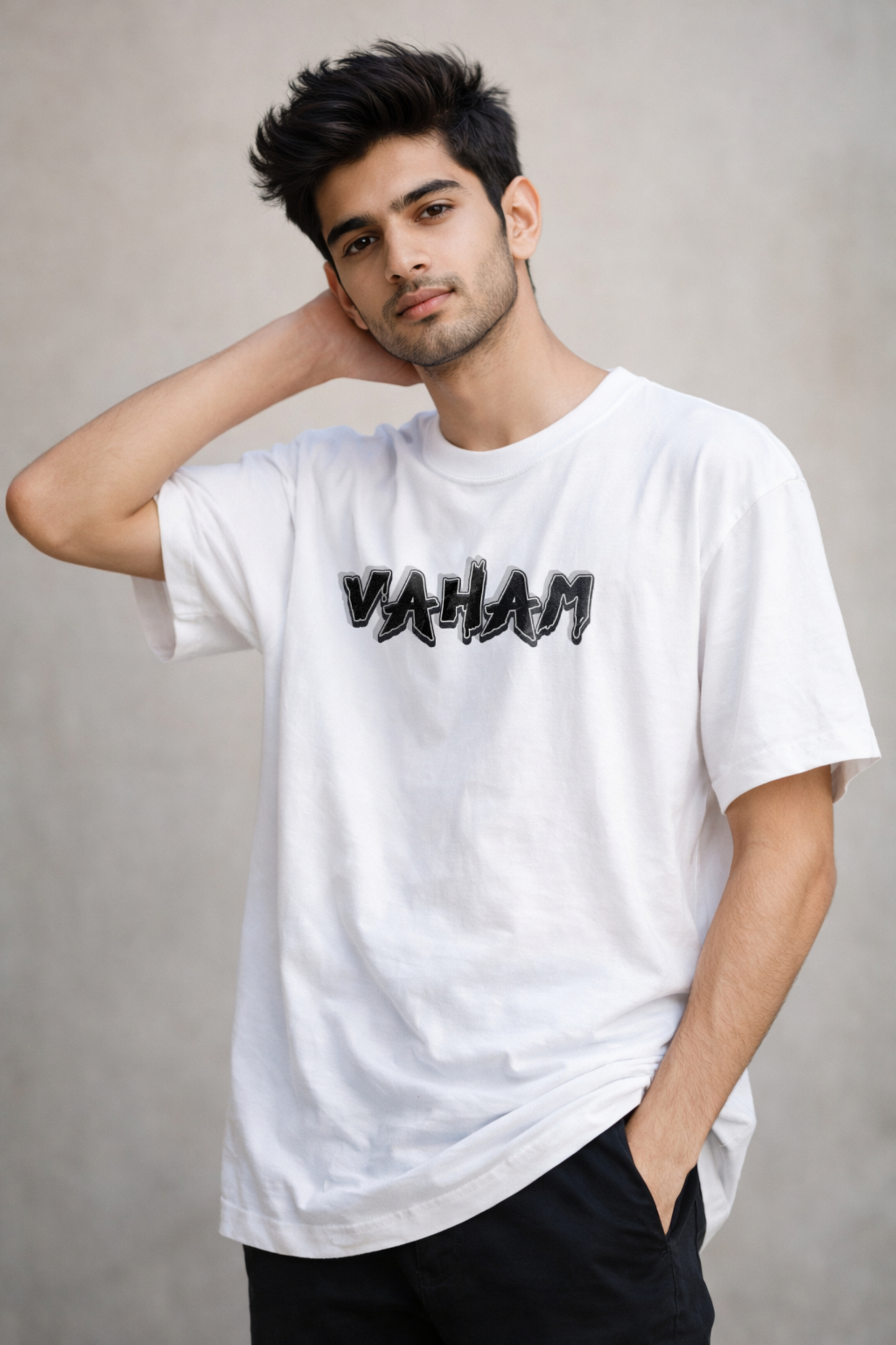 Crimson Vision Premium Fabric Oversized Tee