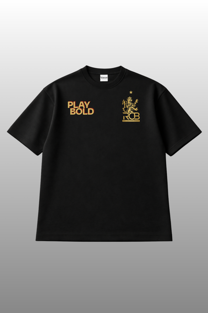 Never give Up King RCB Premium Oversized T-Shirt | Unisex
