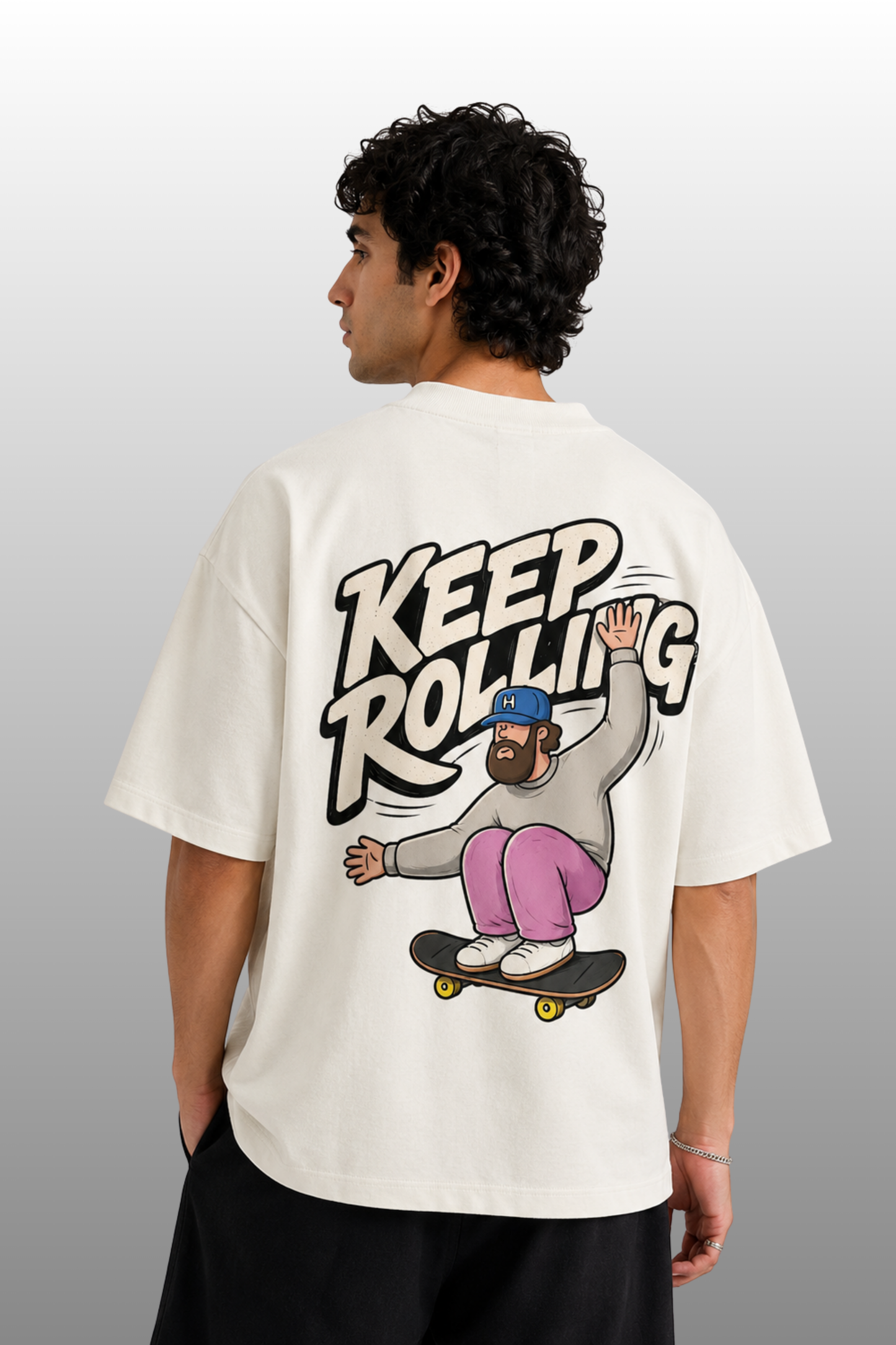 Keep Rolling | Premium Oversized Tee